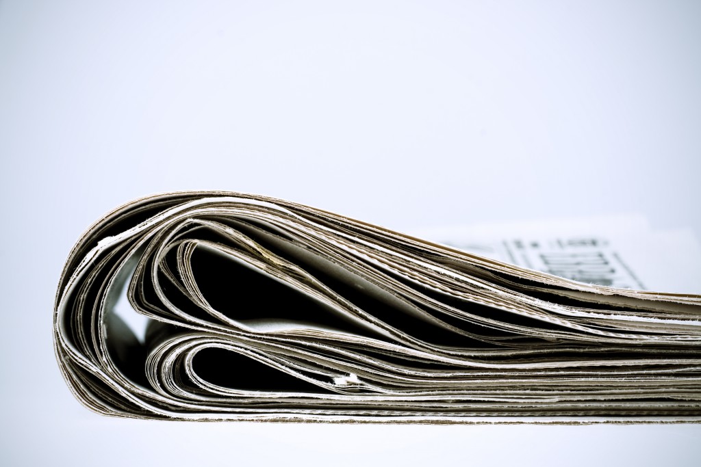 close up view photo of the newspapers