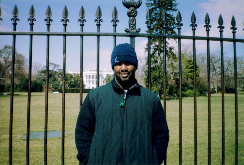 Tommy in Front of The White House