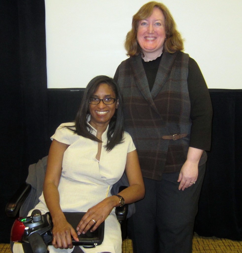 Nicole with Lisa Emrich (Brass and Ivory, Carnival of MS Bloggers)